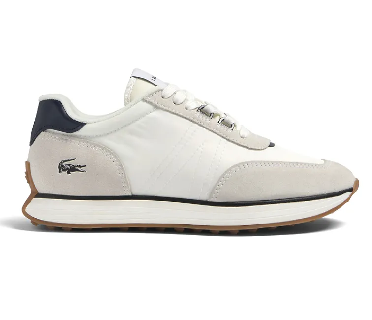Men's Lacoste L-Spin 123 1 SMA (White/Navy) Flexible Rubber Outsole Casual cushioning