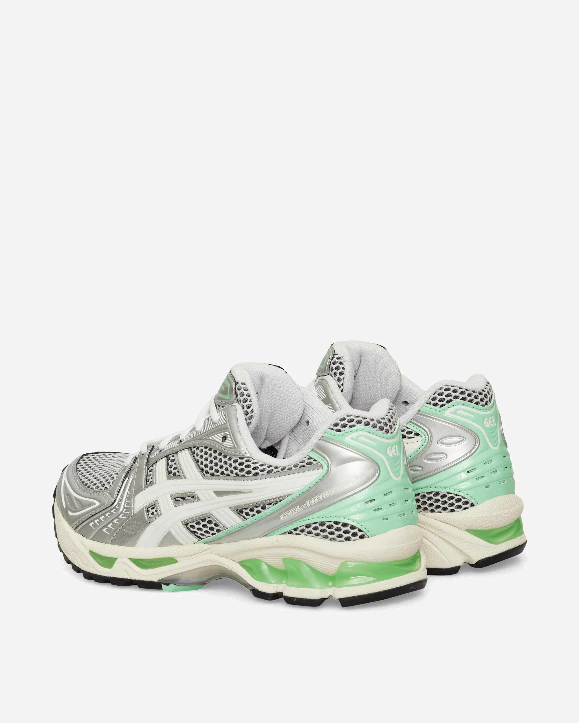 GEL-Kayano 14 Sneakers White / Menthol Sculpted materials lightweight foam