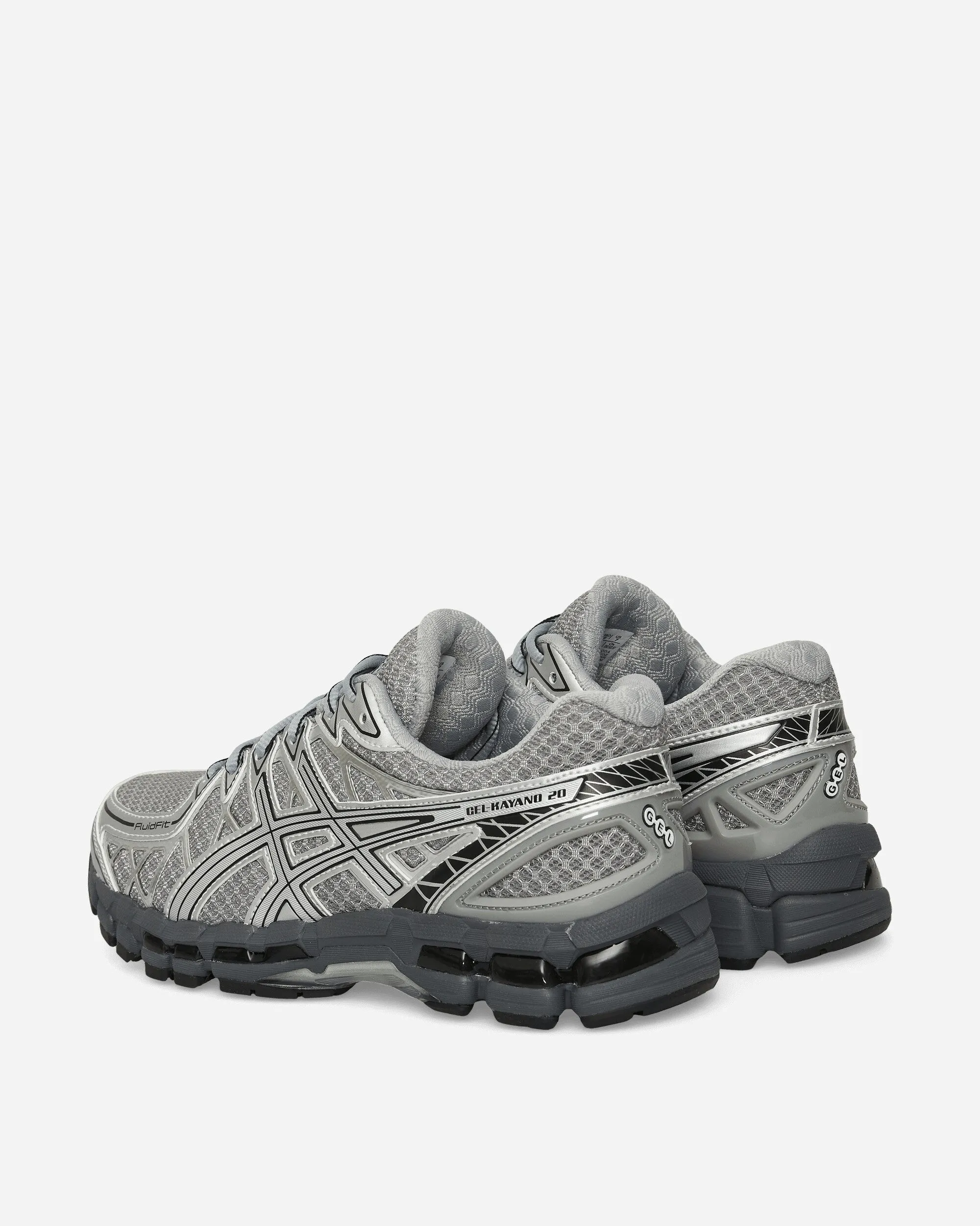 Air Cushion Water Resistant Weave GEL-Kayano 20 Sneakers Gravel / Pure Silver