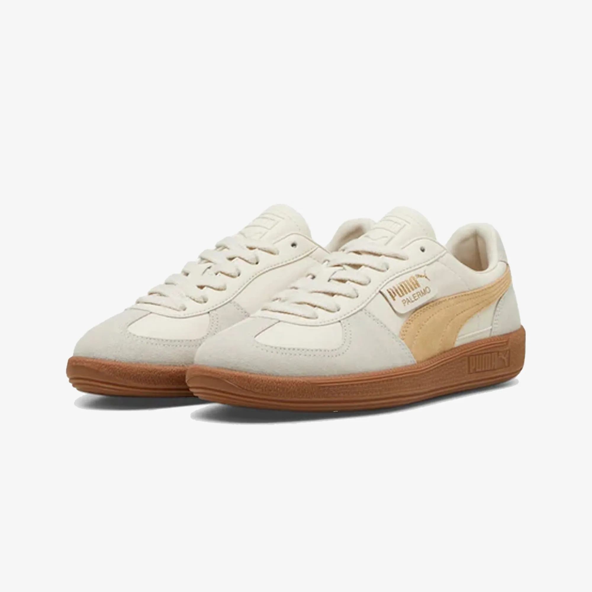 PUMA | PALERMO LTH { ALPINE SNOW-DESERT /DUST GUM Sand Jog