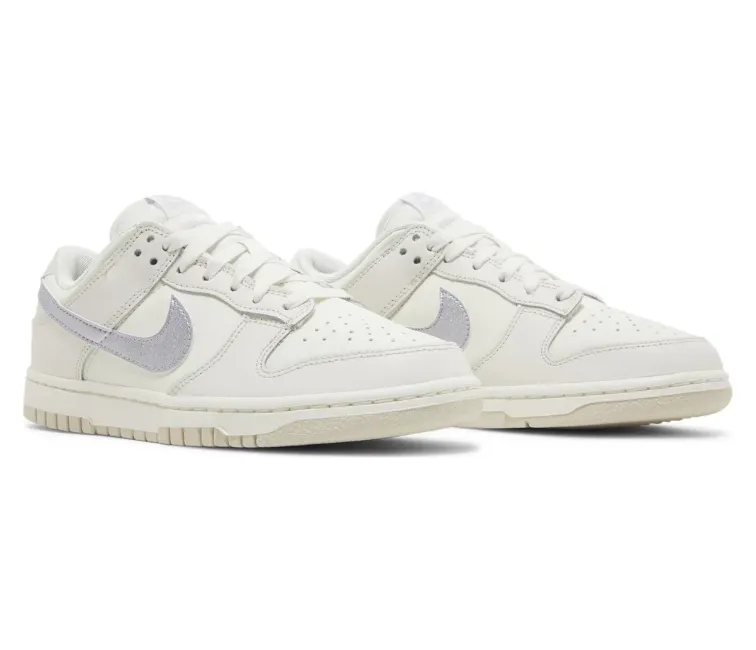 Women's Nike Dunk Low (Sail/Oxygen Purple) Easy Motion