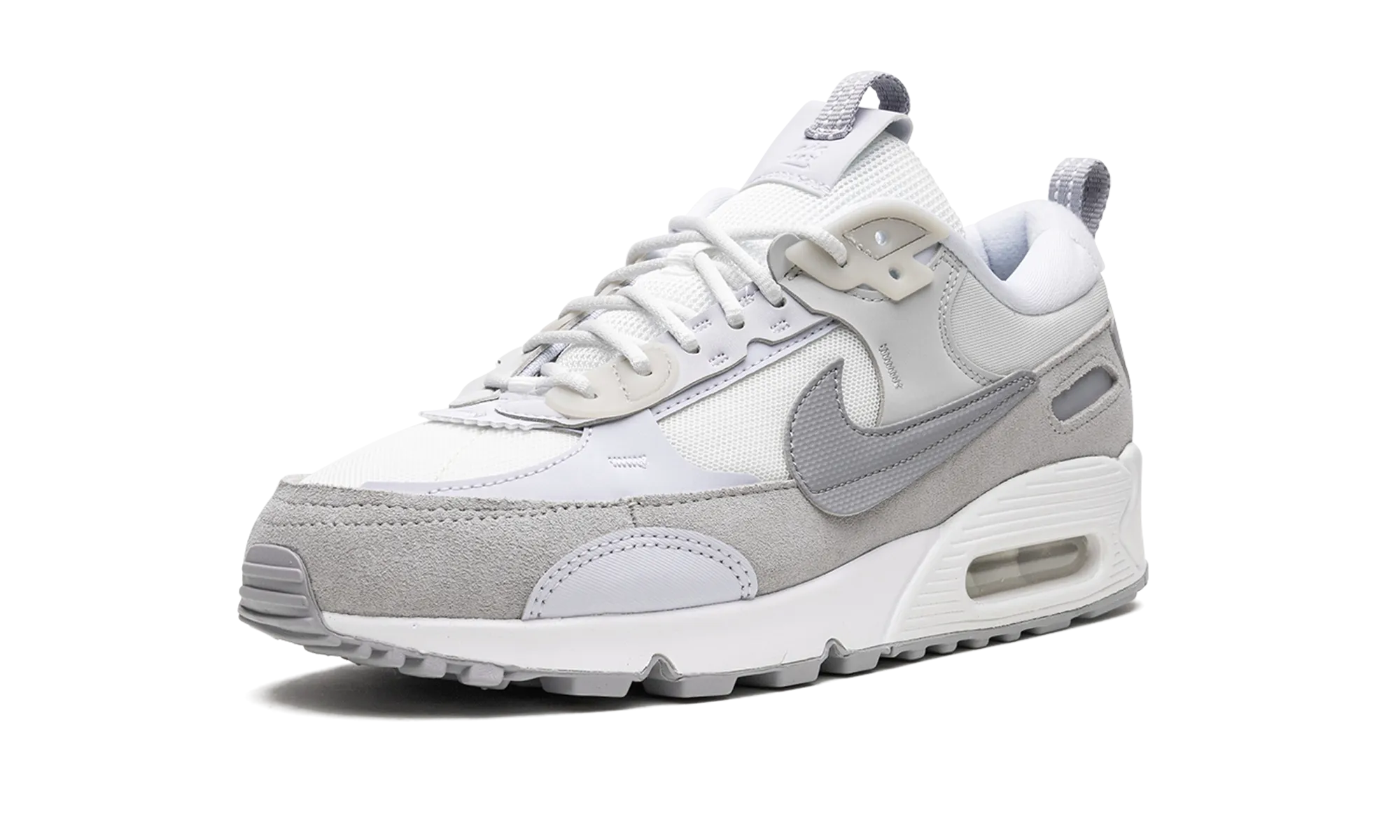 AIR MAX 90 FUTURA MNS WMNS "Summit White / Pure Platinum" circus - themed running gear Abrasion Resistance