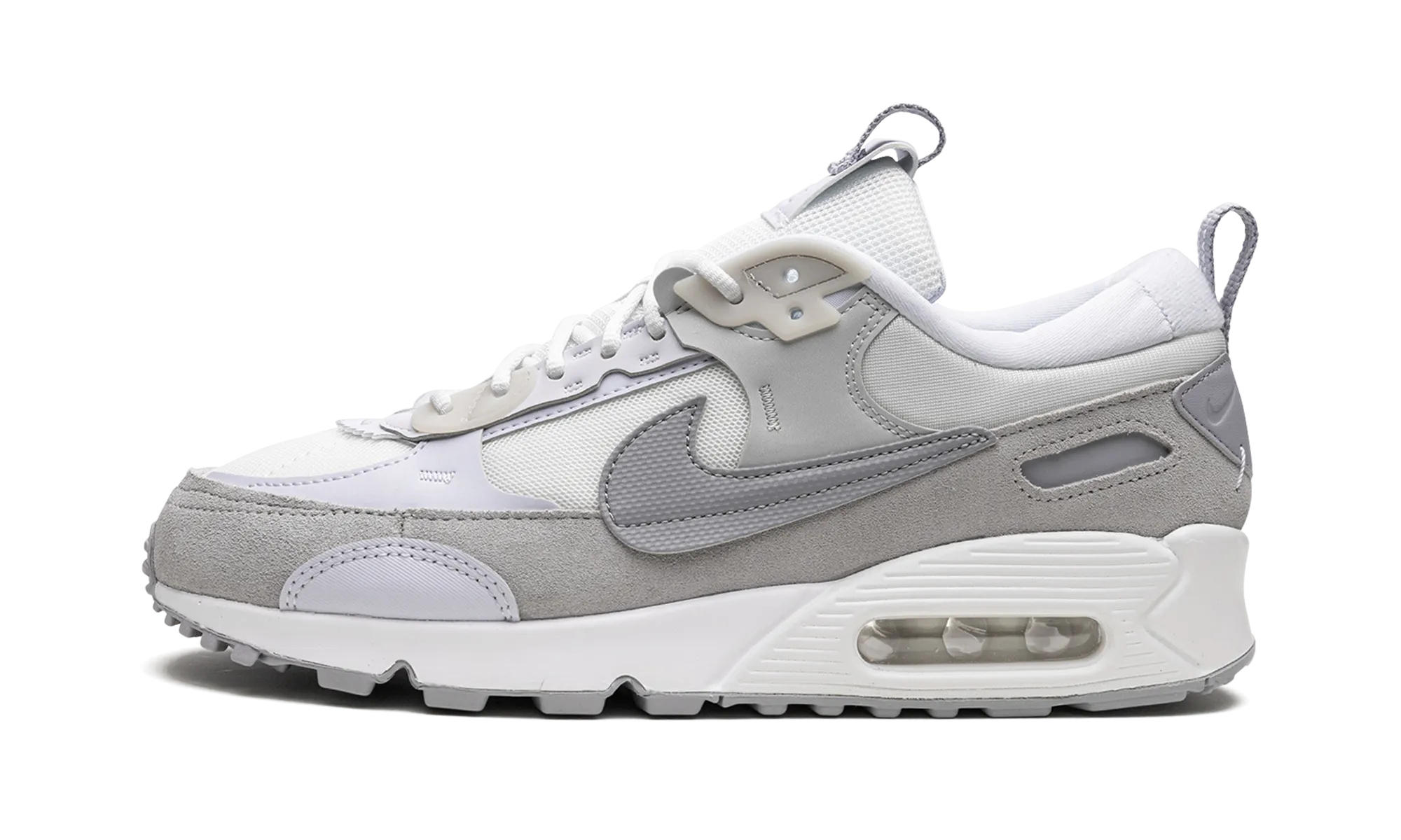 AIR MAX 90 FUTURA MNS WMNS "Summit White / Pure Platinum" logo - engraved shoes