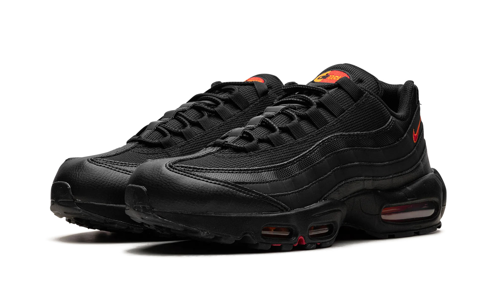 Air Max 95 "Black Red Orange" evening running gear