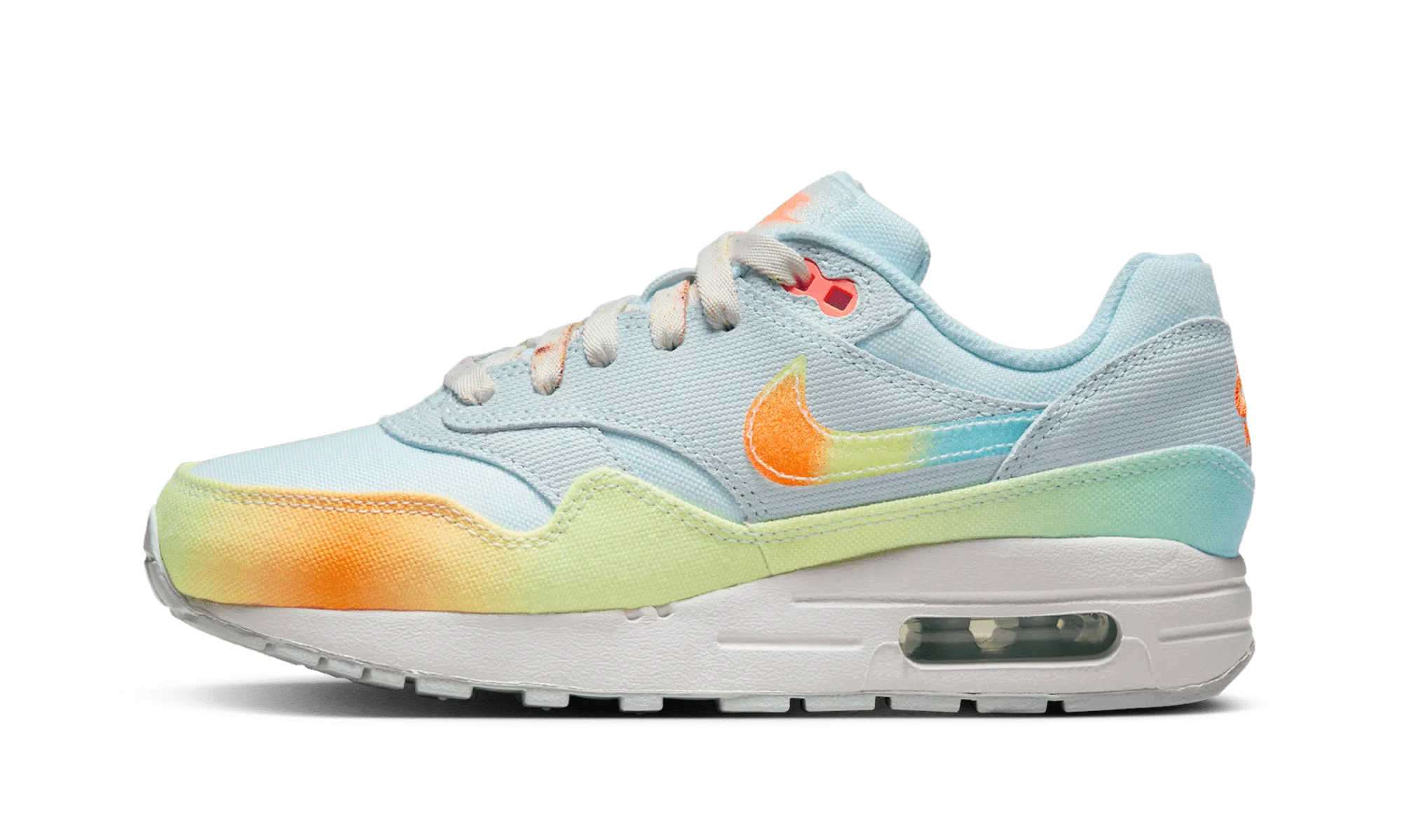 running in a bus station area shoes Air Max 1 GS "Playground Pack"