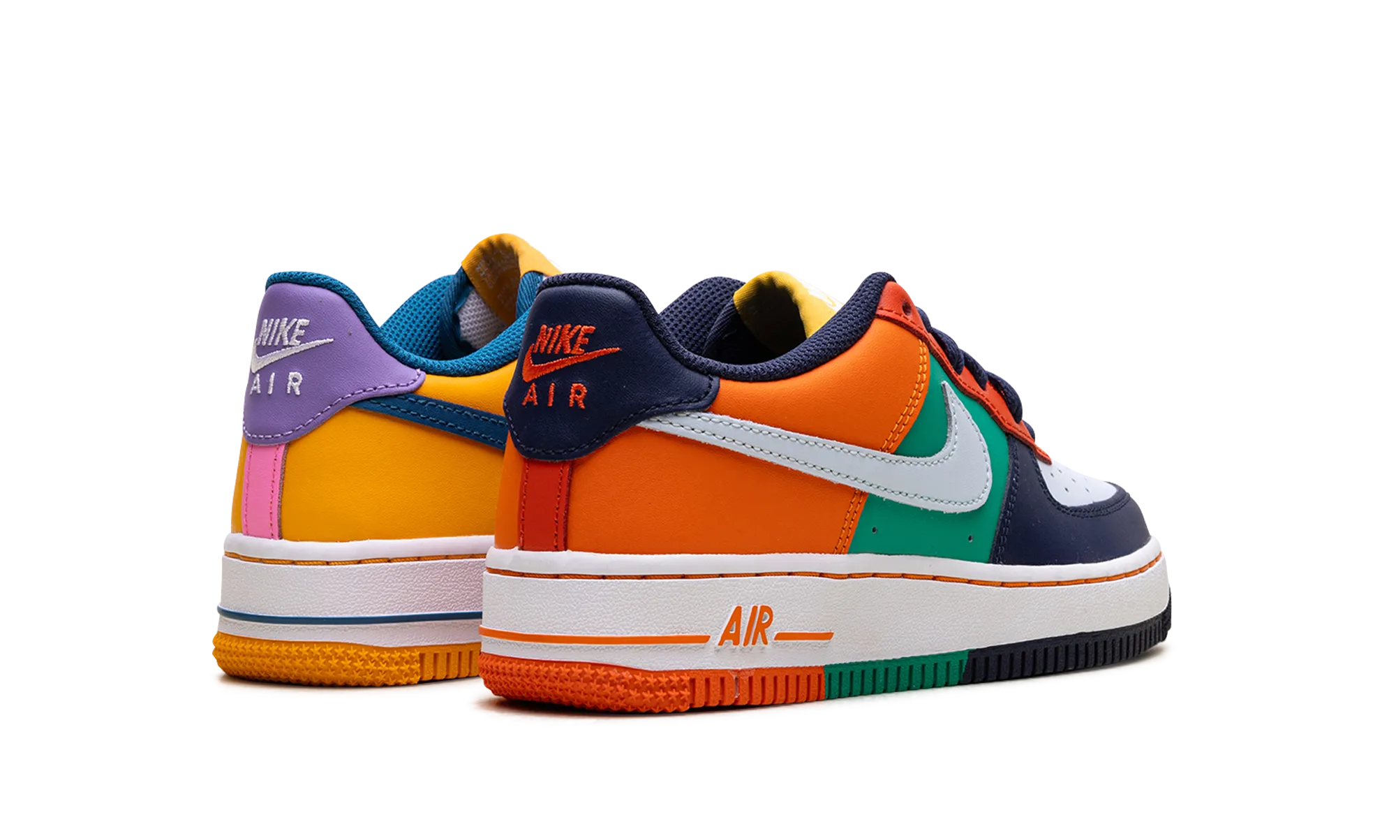 Grade School Nike AIR FORCE 1 LOW "WHAT THE AF1" Flat Knit Texture