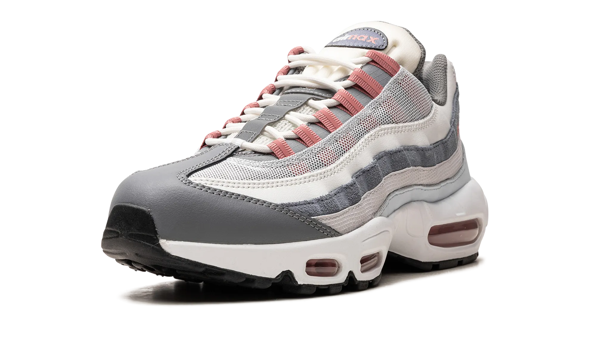 Air Max 95 "Vast Grey Red Stardust" machine - washable insole shoes competitive running shoe function