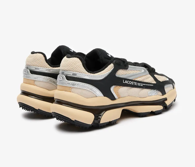 Women's Lacoste L003 2K24 124 1 SFA (Light Tan/Black) HeelCushioning Compression Molded