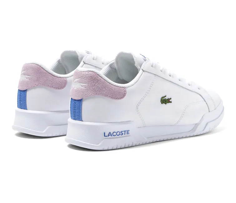 Rigidity to Flex Ratio Dynamic Flex Zones Women's Lacoste Twin Serve 222 1 SFA (White/Light Pink)