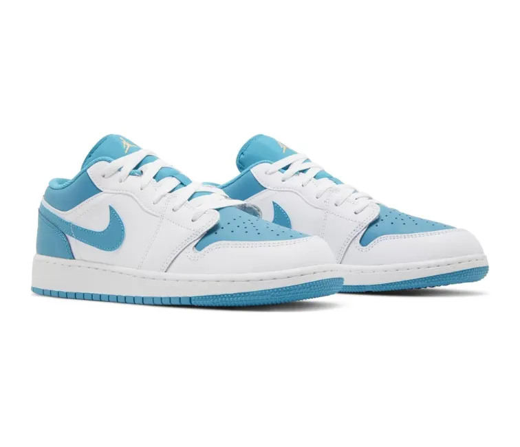 Relaxed Motion Anti   Abrasion GS Nike Air Jordan 1 Low (Aquatone)