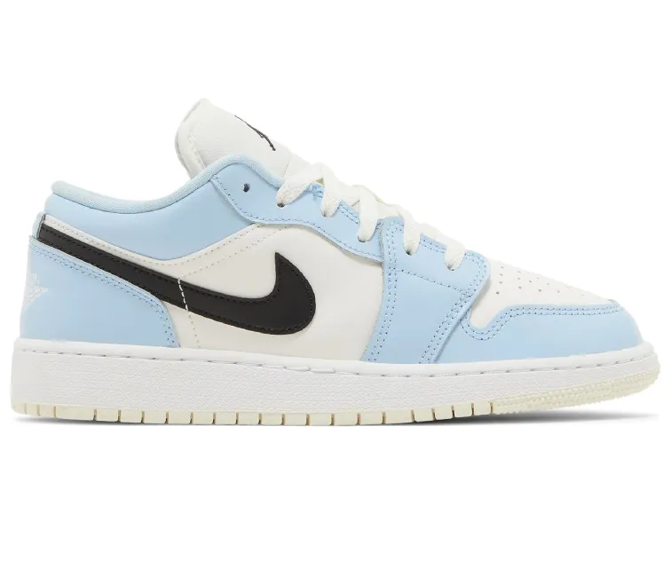 Wide Base GS Nike Air Jordan 1 Low (Ice Blue)