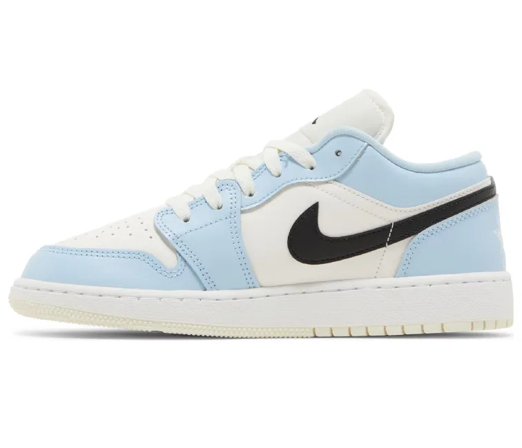 GS Nike Air Jordan 1 Low (Ice Blue) Durable Support