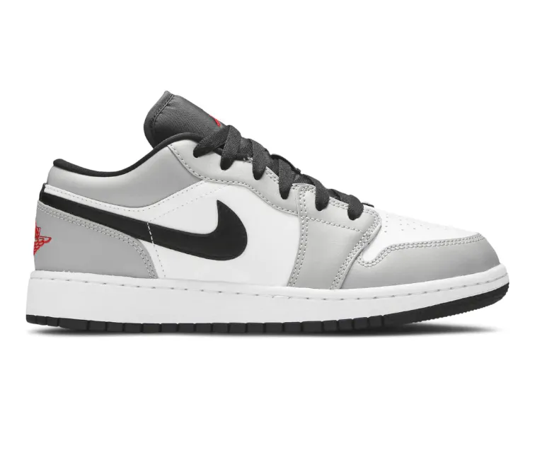 Quick Drying Fabric GS Nike Air Jordan 1 Low (Light Smoke Grey)