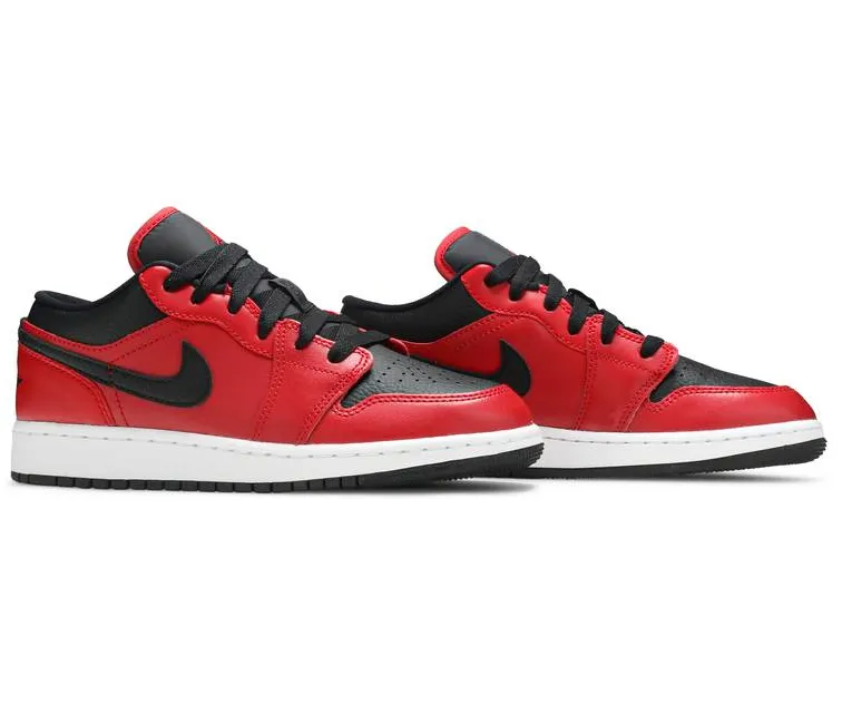 GS Nike Air Jordan 1 Low (Red/Black) Waffle Outsole Flexible sole construction
