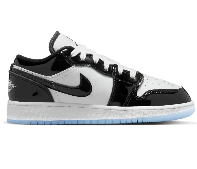Breathable Knit Upper GS Nike Air Jordan 1 Low SE (Concord)