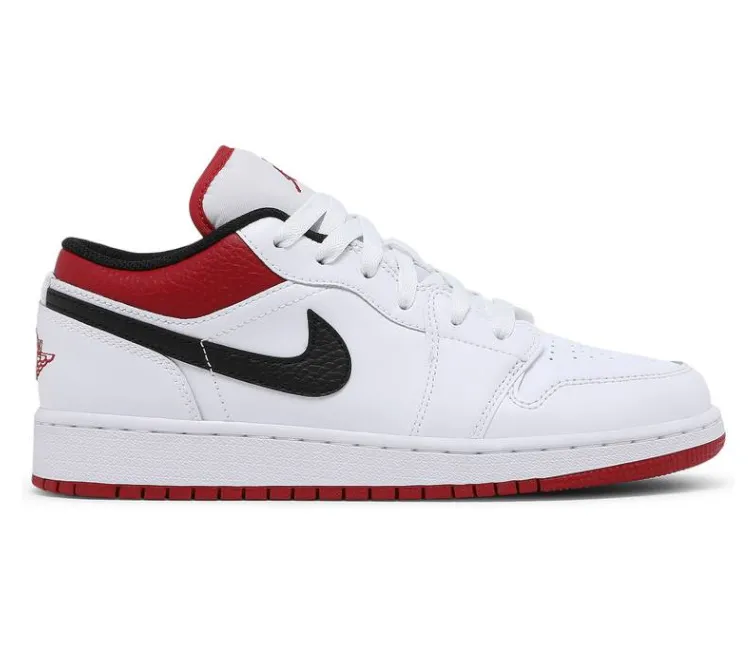 Distinctive cushioning GS Nike Air Jordan 1 Low (White/Gym Red)
