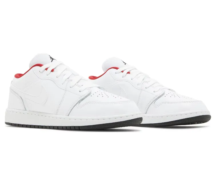 Daytime use GS Nike Air Jordan 1 Low (White/Red)