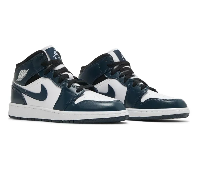 High-performance ease Sock Like GS Nike Air Jordan 1 Mid (Armory Navy)