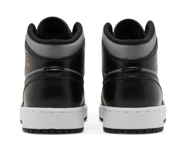 Dynamic chic Orthotic Compatible Footbed GS Nike Air Jordan 1 Mid (Black/Particle Grey)