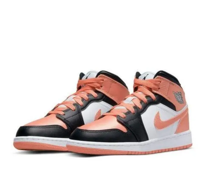 Active Plush Touch GS Nike Air Jordan 1 Mid (Madder Root/Black)