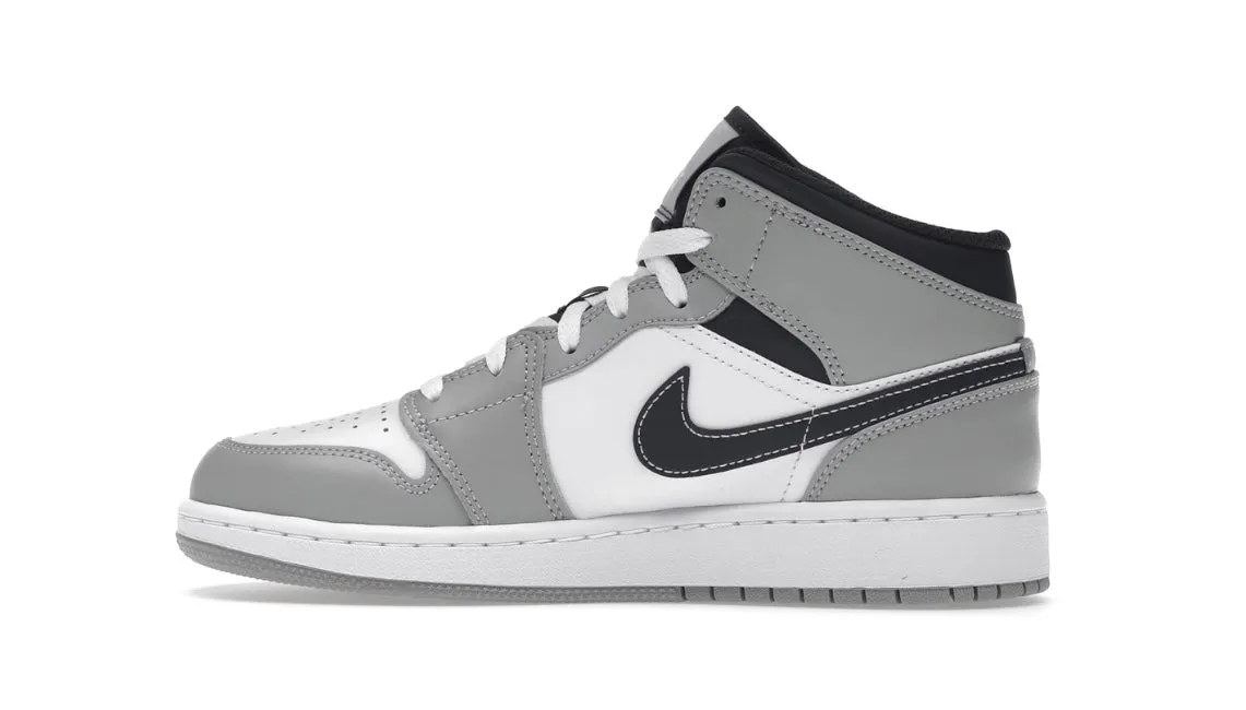 Minimal Design GS Nike Air Jordan 1 Mid (Smoke Grey)
