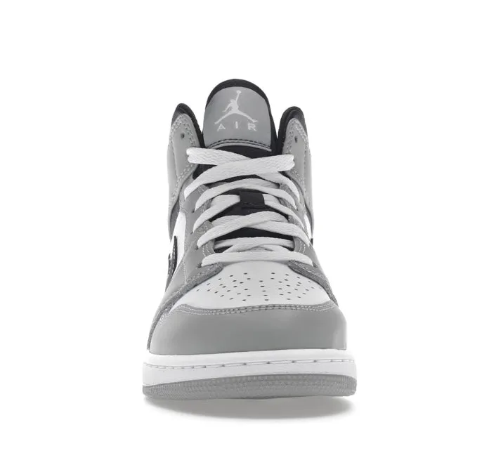 Arch Relief Signature Style GS Nike Air Jordan 1 Mid (Smoke Grey)