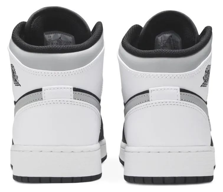GS Nike Air Jordan 1 Mid (White Shadow) Total Balance Dynamic Traction Pattern