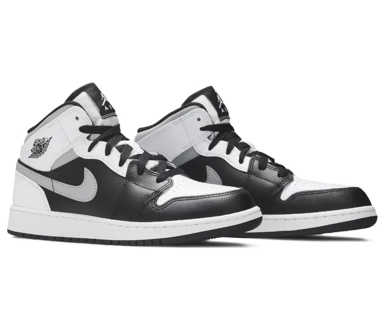 Foot Arch casual sneakers GS Nike Air Jordan 1 Mid (White Shadow)