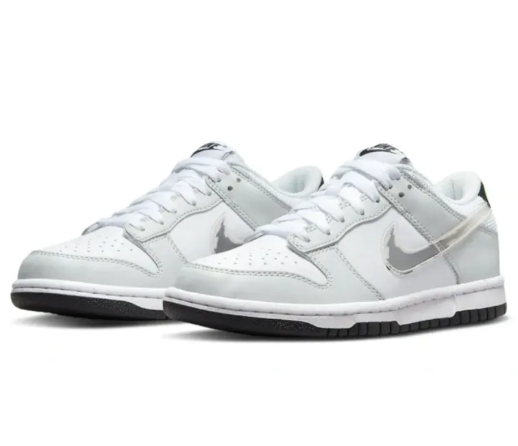 GS Nike Dunk Low "Glitch Swoosh" (Photon Dust) Upgraded piece Agility Step