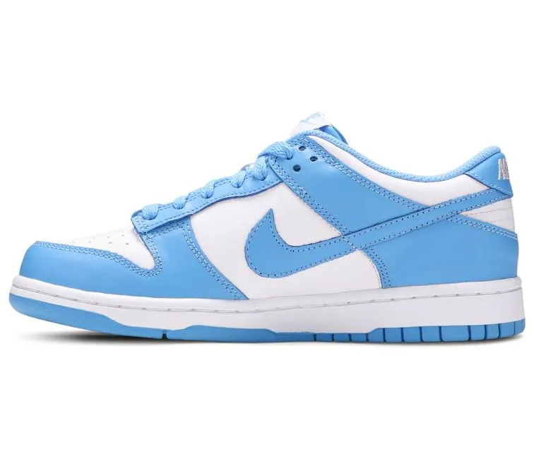 GS Nike Dunk Low (UNC) Outdoor Leisure Heat Sealed Overlays
