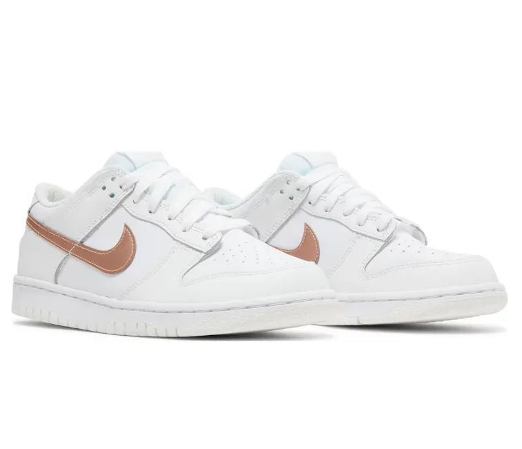 GS Nike Dunk Low (White/Bronze) Full-Support