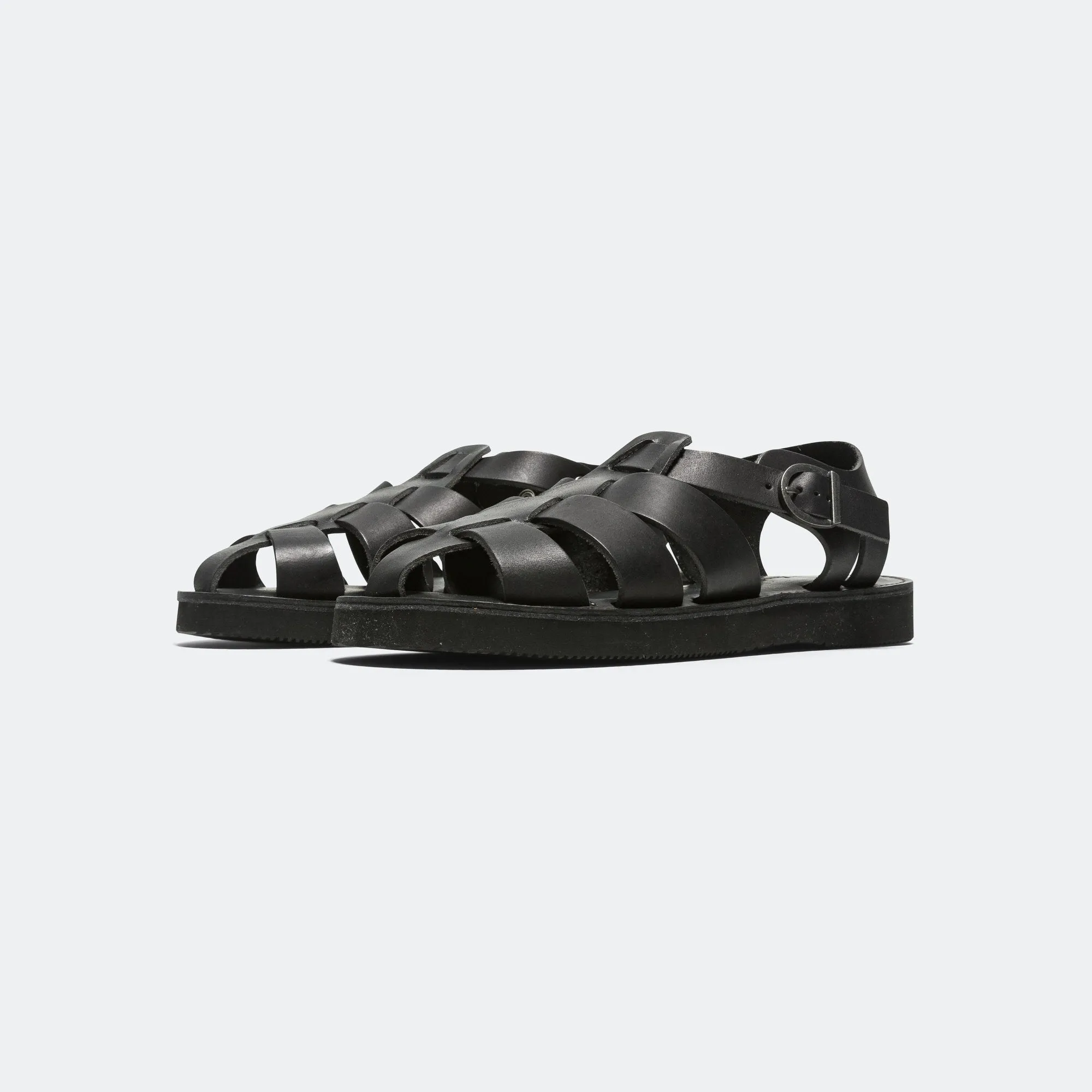 Gurkha Sandal - Black Perfect Fit Practical Shoes