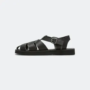 Gurkha Sandal - Black Flexible Straps