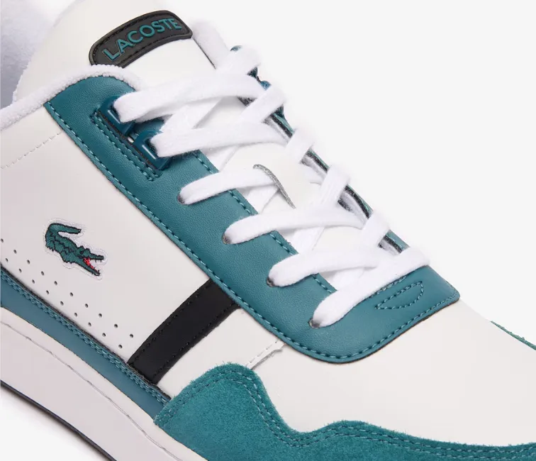 Men's Lacoste T-Clip 124 7 SMA (White/Dark Green) Fresh Ride
