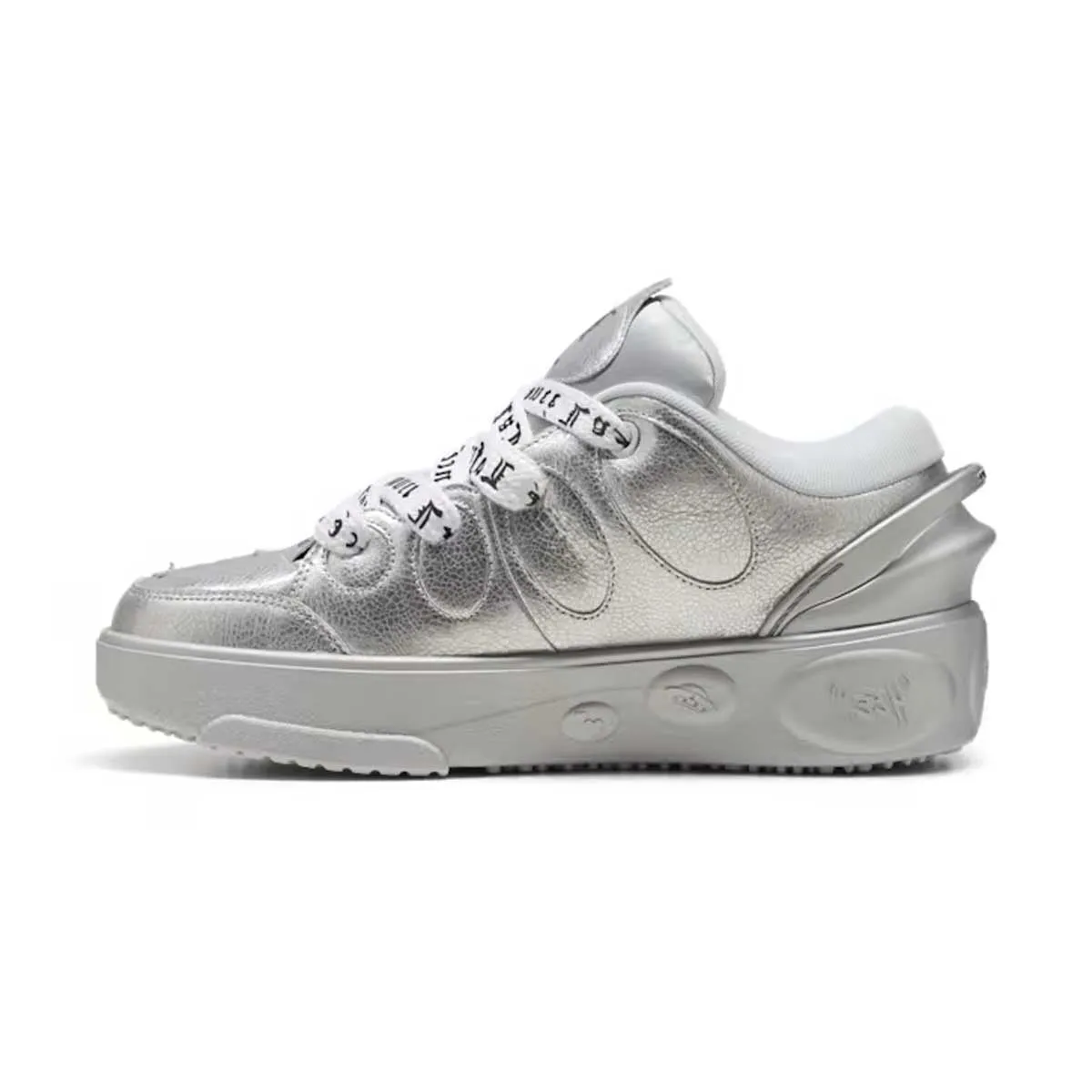   Lamelo Ball Lafrance Written in Chrome 'Silver Mist PUMA Silver' Stretchy Material