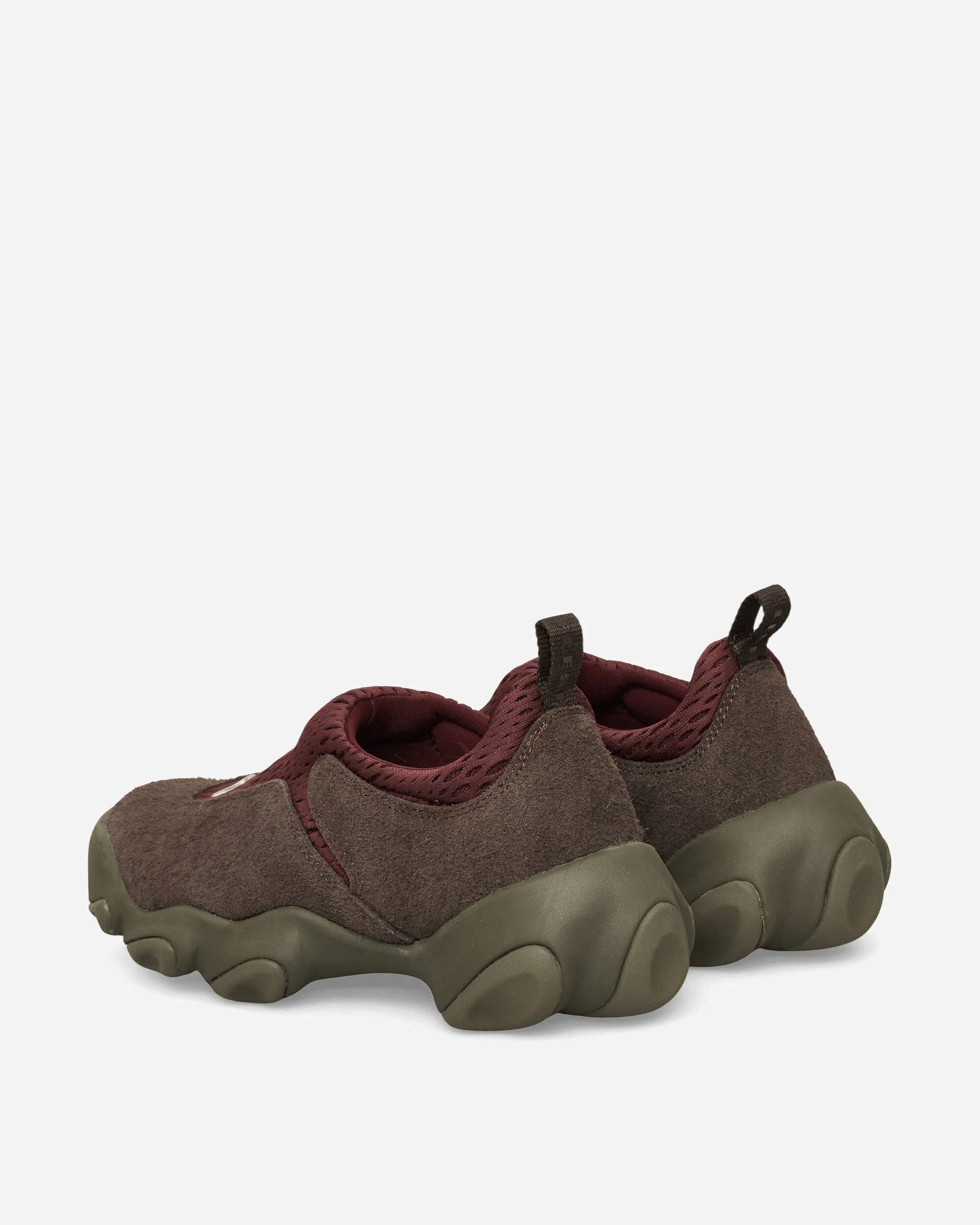 All Purpose Daily Walking Hairy Suede Flesh Sneakers Ganache / Burgundy