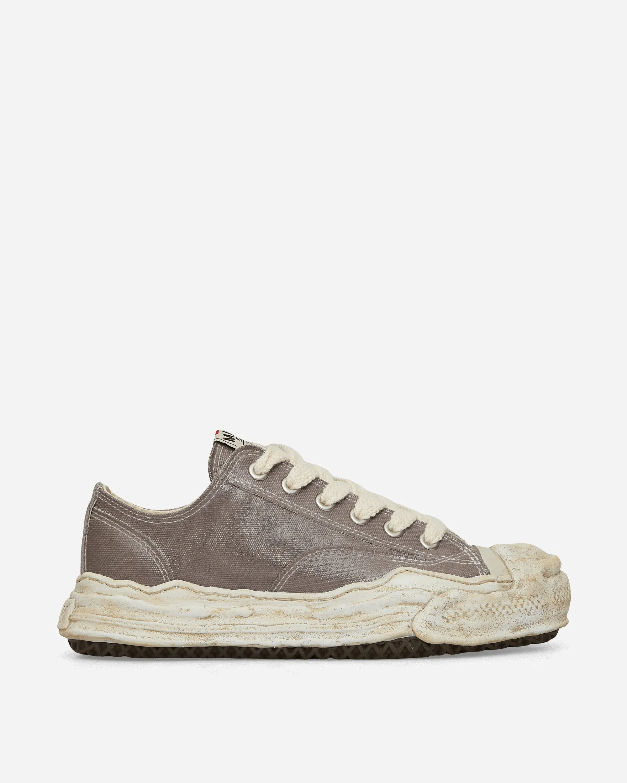 Stable Heel Counter Recycled Material Design Hank OG Sole Silicon Coating Canvas Low Sneakers Gray