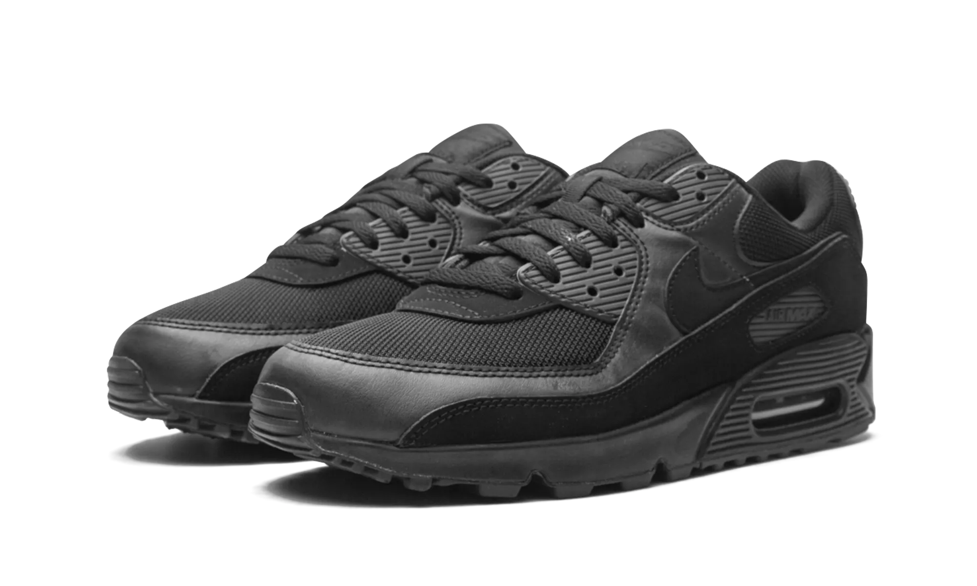 flexible sole shoes high - performance gear Air Max 90 Recraft "Triple Black"