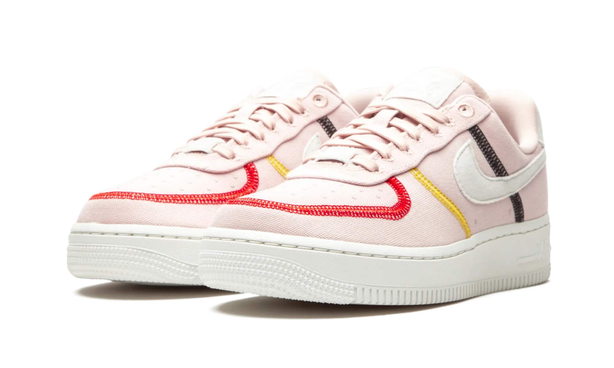 AIR FORCE 1 "07 LX MNS WMNS "Stitched Canvas - Silt Red" Comfortable Midsole
