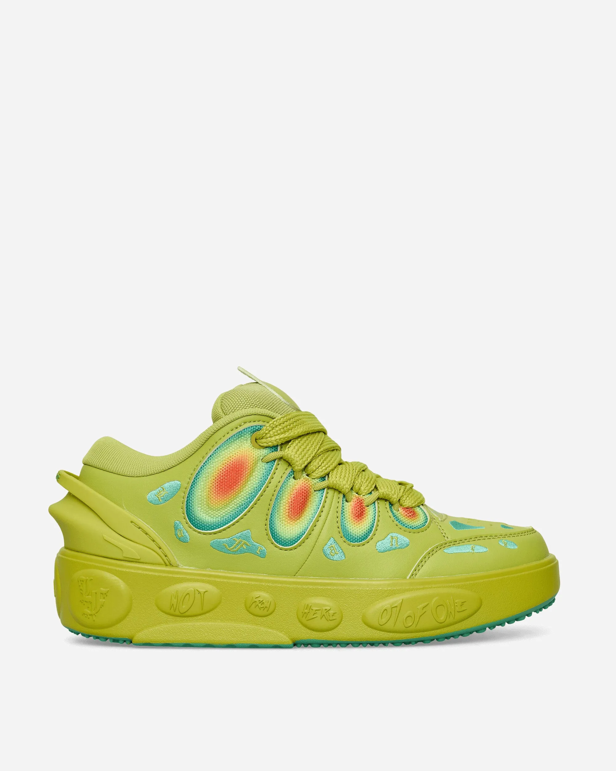 LaMelo Ball LaFranc?? Heatmap Sneakers Sea Kelp / Jade Frost Layered sole Adaptive Cushioning Tech