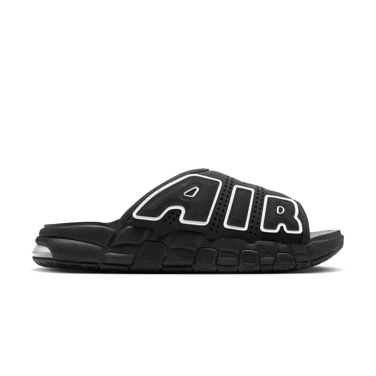 Air More Uptempo Slide 'Black' Custom - made
