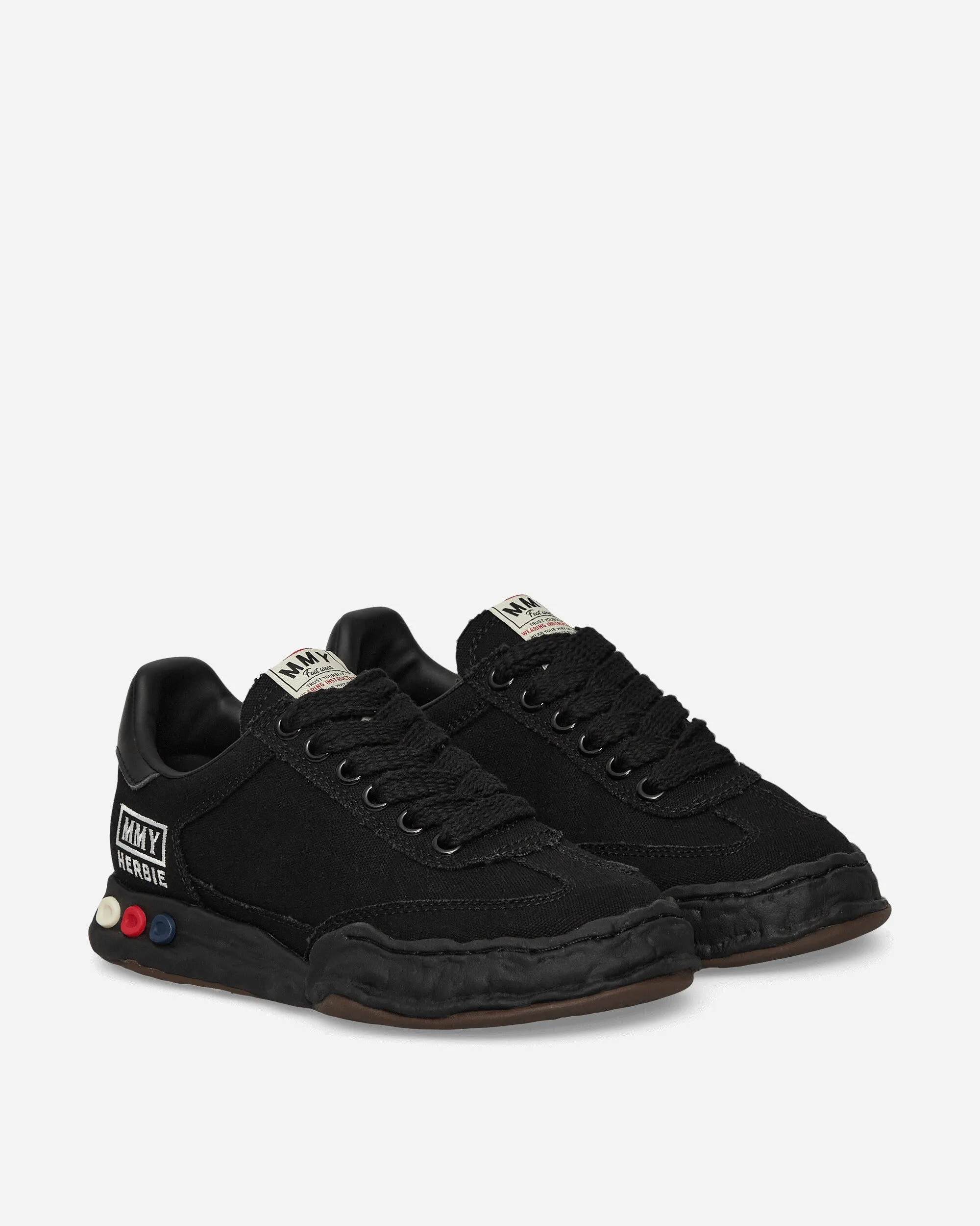 Herbie OG Sole Canvas Low Sneakers Black Impact Resistant Chassis Sneaker Insoles