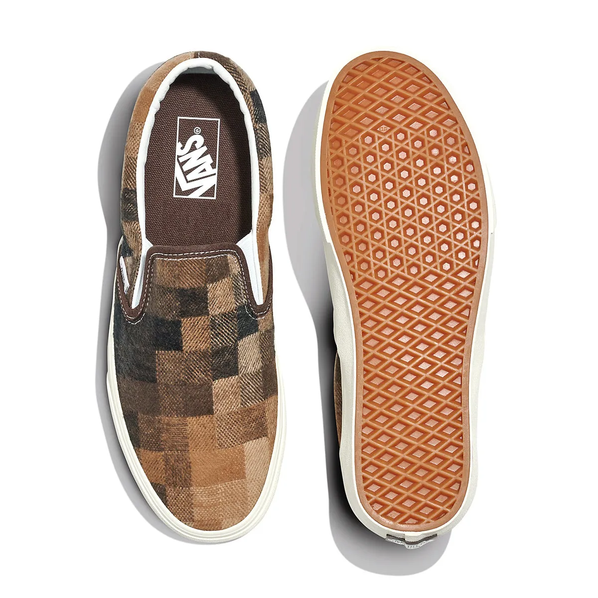 gym - style Classic Slip On 'Sweater Check Brown'