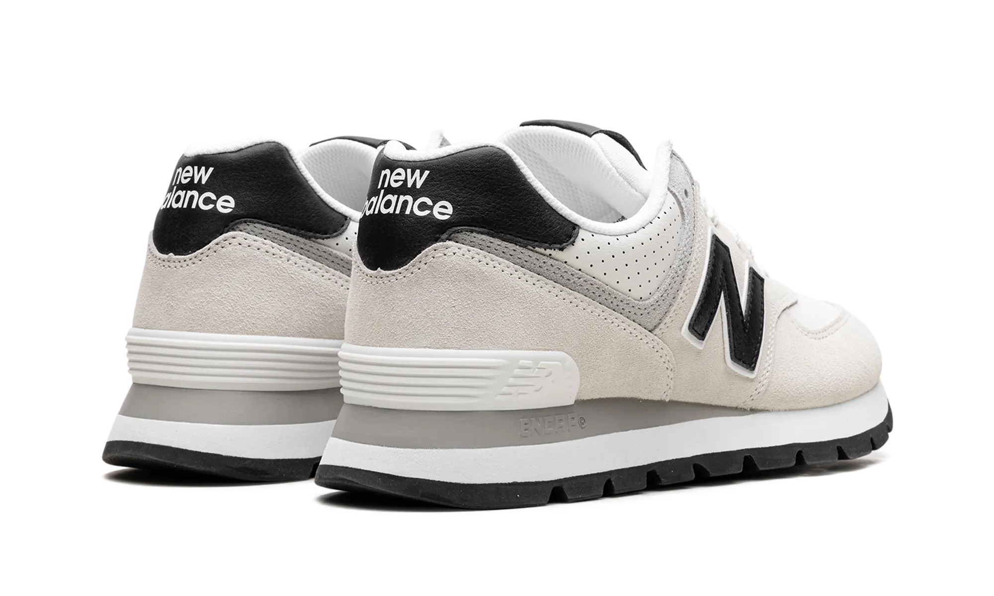574 Rugged "White Black" day - wear shoes Night running safety