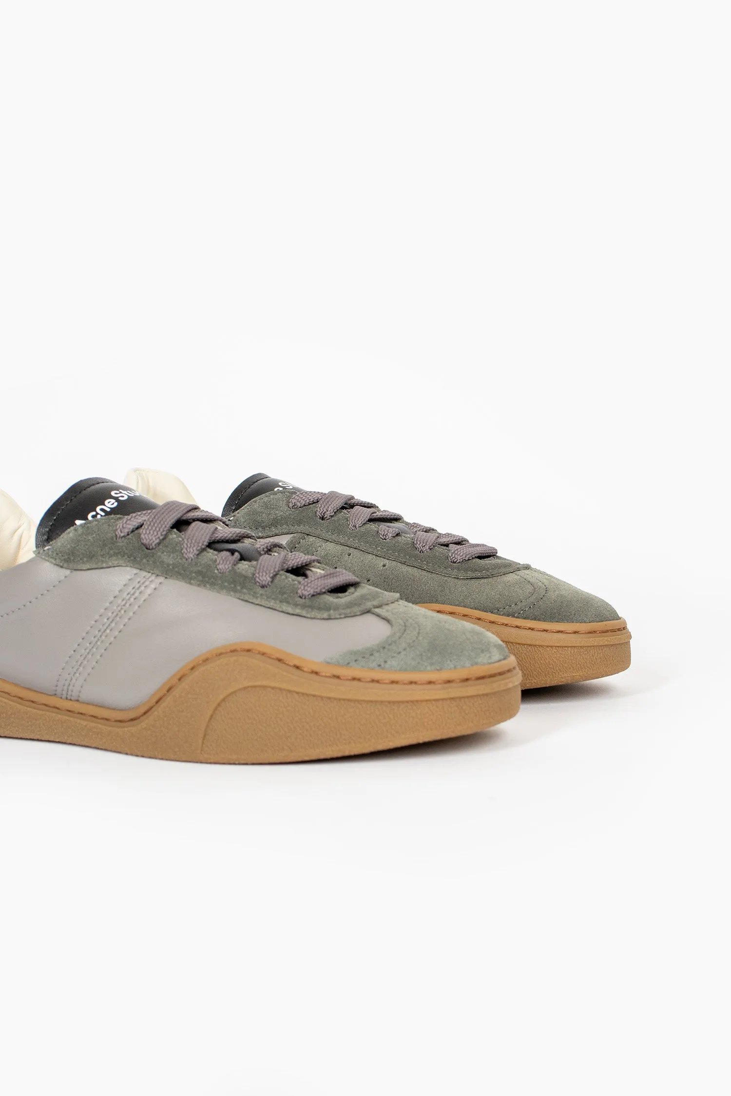 Lace Up Sneakers Multi Grey Ventilation holes