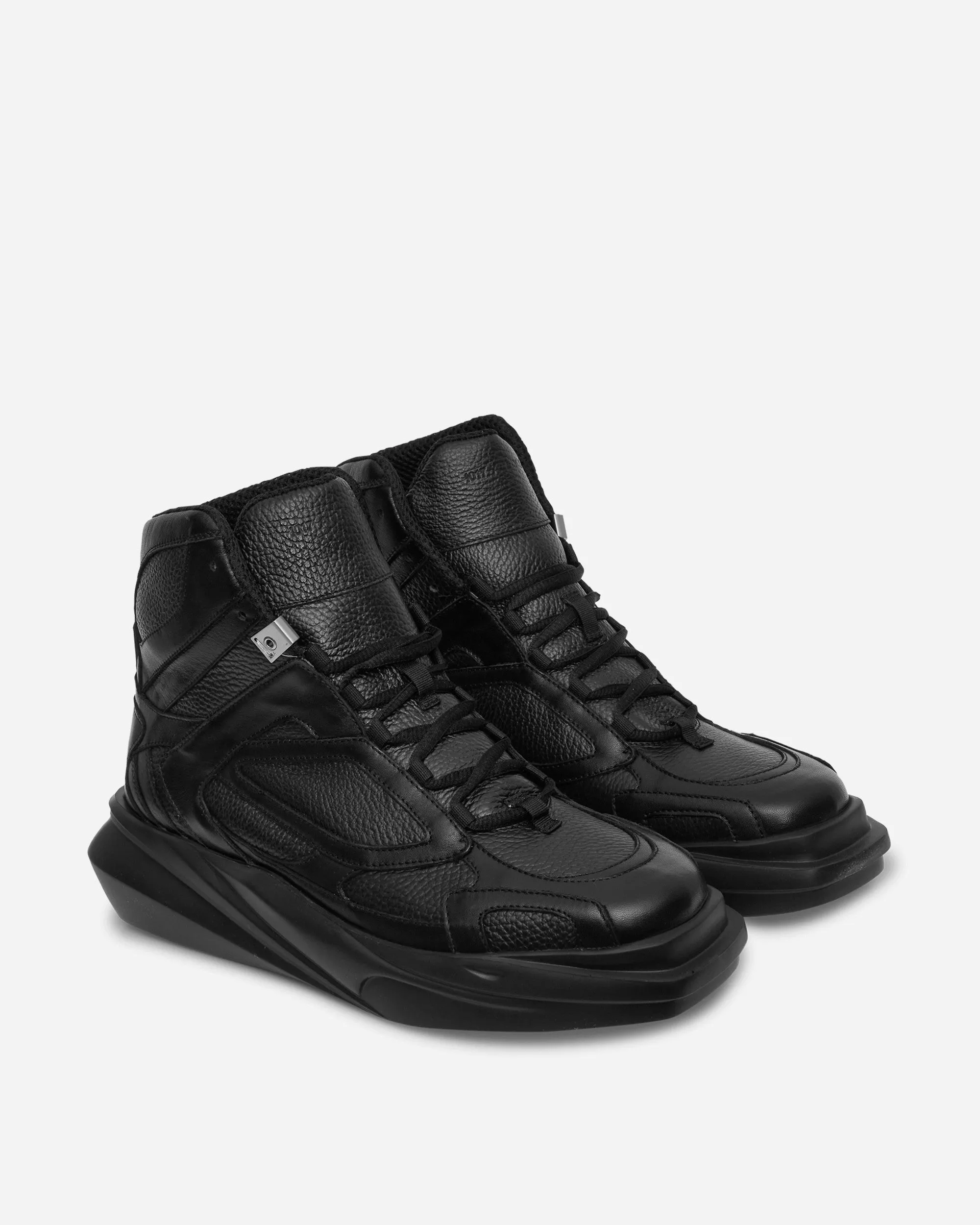 Daily Walking Active Lifestyle High Top Mono Hiking Sneakers Black