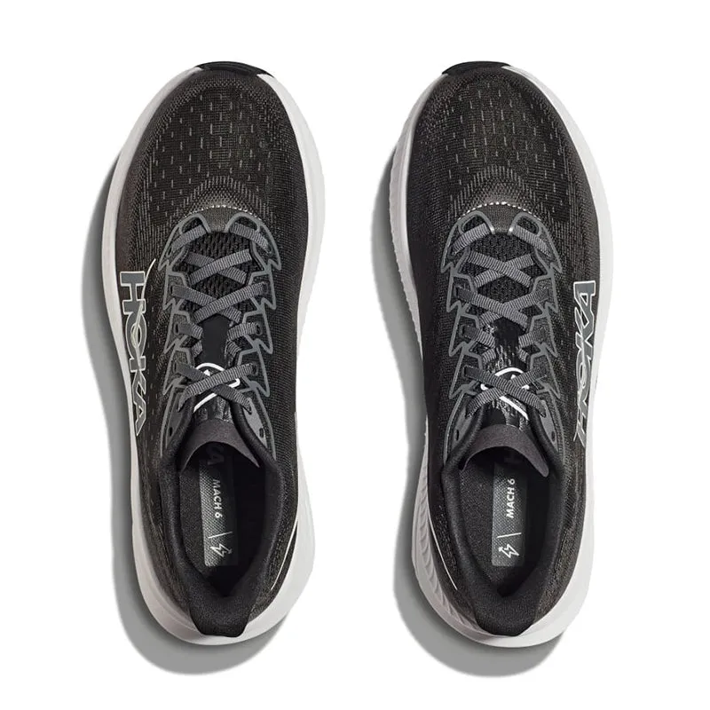 Women's Mach 6 Black/White encourage activity running in dry conditions shoes