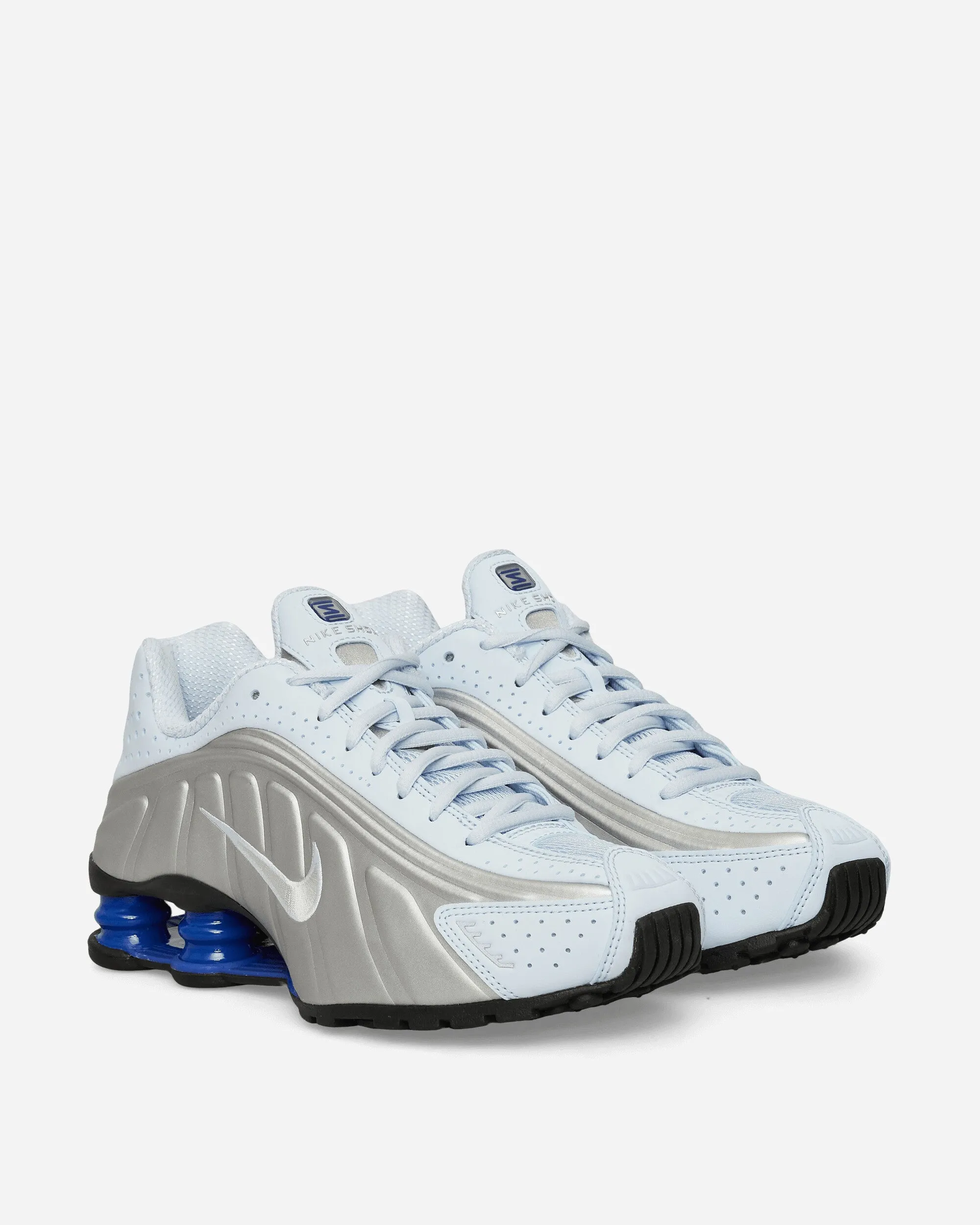 Women's Shox R4 Sneakers Blue Tint / Metallic Silver Day Long Wear Light Touch