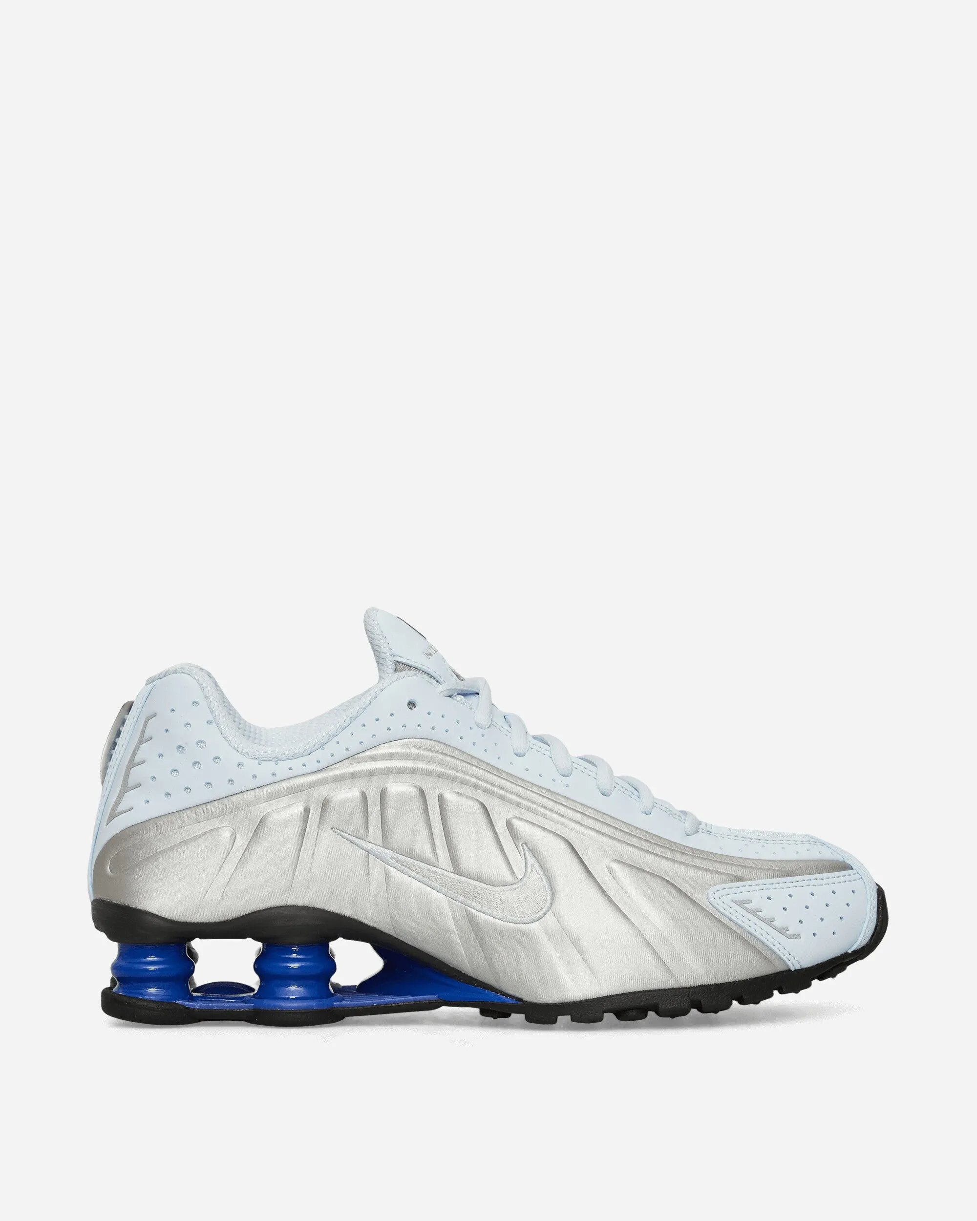 Leisure Fit Women's Shox R4 Sneakers Blue Tint / Metallic Silver