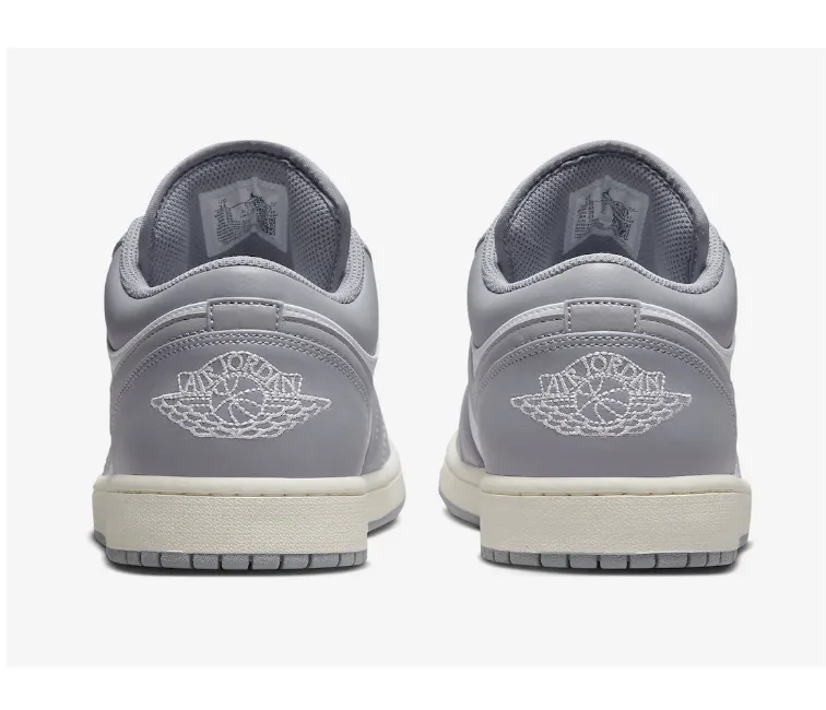 Precision Bonded Overlays Men's Nike Air Jordan 1 Low (Vintage Grey)